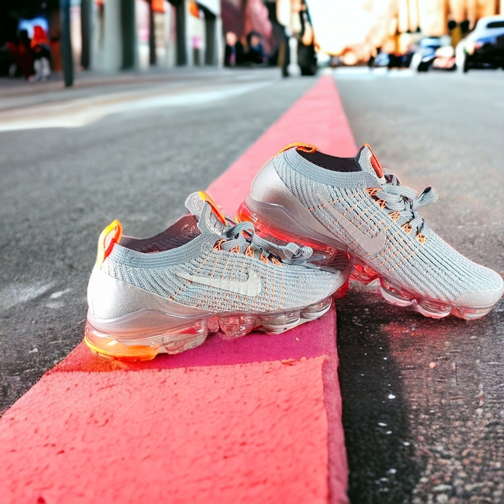 Nike air max vapormax aviator grey orange brand new in box for men silver